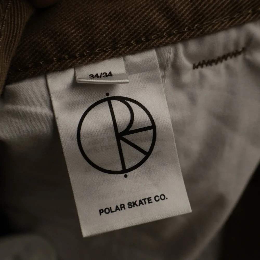Polar Skate Co. '44! Pants Loose fitting Size Green Discolored
